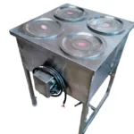 4 Pot Bain Marie Round Pot Stainless Steel Electric Food Warmer